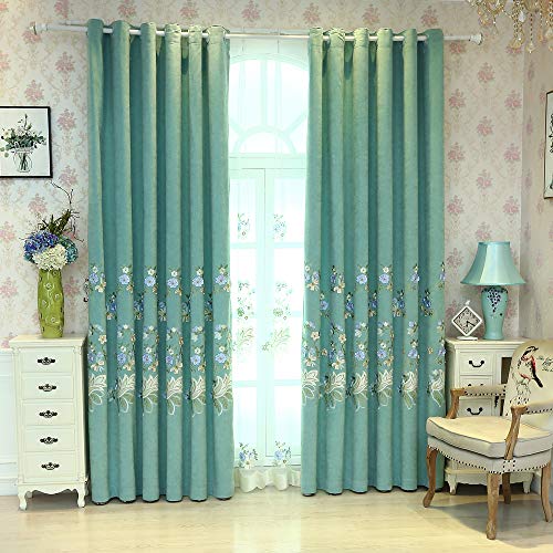 Pureaqu European Style Room Darkening Blackout Curtains 96 Inches