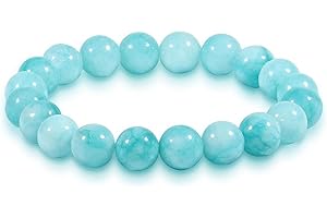VDKIDKT 10mm Natural Crystal Beads Bracelet for Women Men Healing Anxiety Bracelet for Women Bring Prosperity Luck and Health