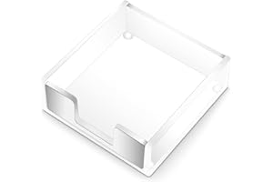 Thinp Sticky Note Holder, Clear Acrylic Sticky Note Dispenser Acrylic Desk Organizer Sticky Note Holder Dispenser for Home Office School Desk Accessories
