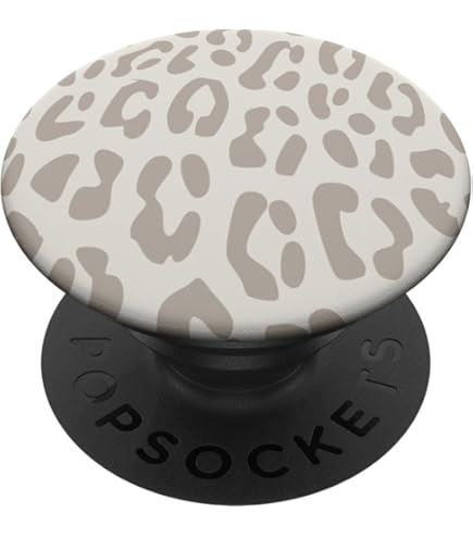 Leopard Balloon Dog Phone Grip, Cheetah Print PopSocket, Pink - View #14