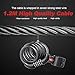 AKM Bike Locks, 4-Feet Bike Cable Lock Resettable 5-Digit Combination with Complimentary Mounting Bracket