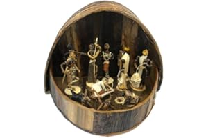 Global Crafts Banana Fiber Nativity Set Round - Kenya