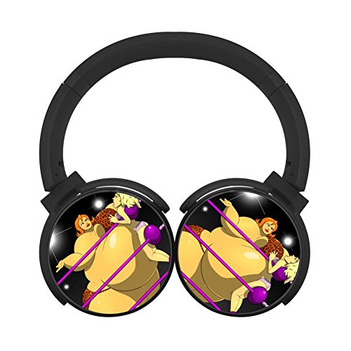 Warner Squishes Rachel Multicolor Folding Design Wireless Bluetooth Headphones Fashion With Mic Over Ear, Headsets For Iphone, Ipad, Smartphone And Tv, 3.5Mm Plug Black