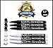 PINTAR | 6 Pack | Black & White Acrylic Paint Markers Japanese Extra Fine Tip | Wood, Rocks, Canvas, Ceramic Glass, Paper, Fabric, Metal, & Plastic | Acrylic Paint Pens | 3 Black & 3 White, 0.7mm
