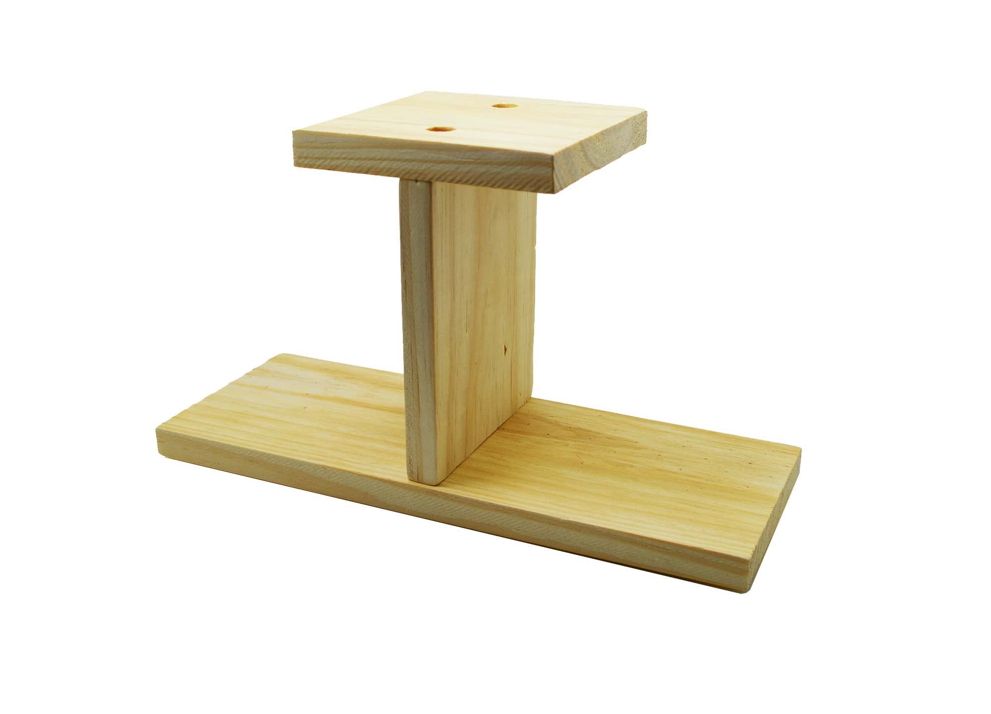 Palmetto Housewares Pinewood Stands for Succulent Plants, 3-seat Small Plant Stand Flower Stand, Extended Size 25x9.5x14.5cm