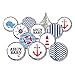 Nautical Ahoy Baby Shower Favor Stickers (Set of 324)