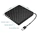 External DVD Drive, High Speed Data Transfer USB 3.0 External CD DVD Reader Writer Player for Laptop Desktop Macbook Mac OS Windows 10/8/7/XP/Vista