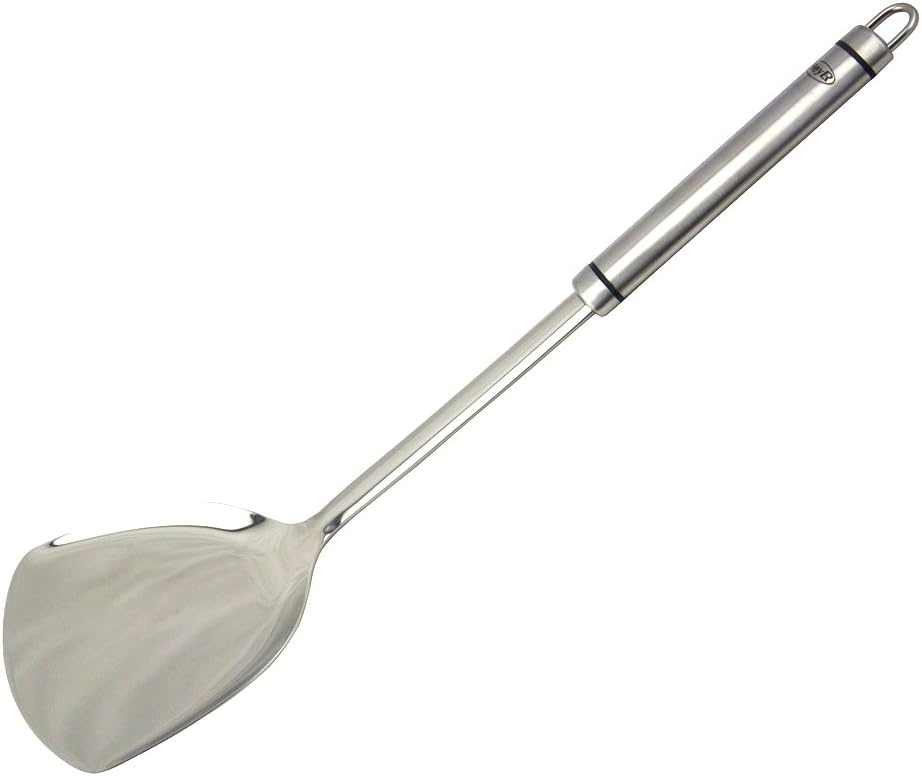 HeyLR Stainless Steel 18/8 Kitchen Utensil Tool Cooking Shovel Wok Spatula With Ergonomic Handle