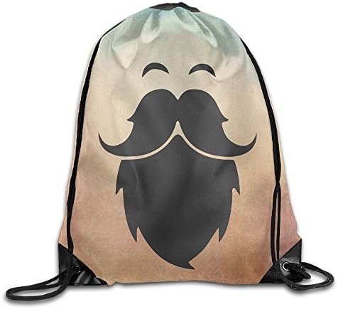 Disaeq Big Beard Leisure Durable Bags Beam Backpack Drawstring Bag Backpack Travelling Bag Bundle Pocket Canvas Storage Bag