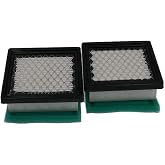 MOWFILL 2 Pack 36046 Air Filter Replace for Tecumseh 36046 740061 Stens 100-450 With 36634 Pre Filter Fits Tecumseh Oh95 Oh195 Ohh50 Ohh55 Ohh60 Ohh65 Vlv50 Vlv55 Vlv60 Vlv66 Vlv126 4 &amp; 5.5 Hp Engines
