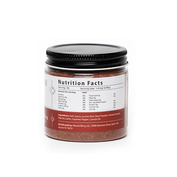 MASALA BLING TANDOORI SPICE BLEND, AUTHENTIC INDIAN SEASONING FOR CHICKEN, COTTAGE CHEESE (PANEER), AND MARINADES, GROUND POWDER, 3.0 OZ JAR