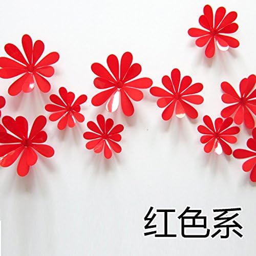 3D wall sticker DIY flower the sunflower idea wall stickers home accessories hand- , red