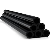 Landical 6 Pcs 3/4" Black PVC Pipe Plastic Pipe Bulk SCH 80, 40 Inch Pl DIY | Furniture Water Grade PVC Pipe, Greenhouse Garden Structures, Agility Training Courses, Dog Agility Maker Structural Projects