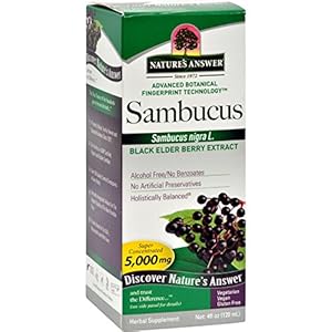 Nature’s Answer Sambucus Black Elder Berry Extract Original 4 Ounce