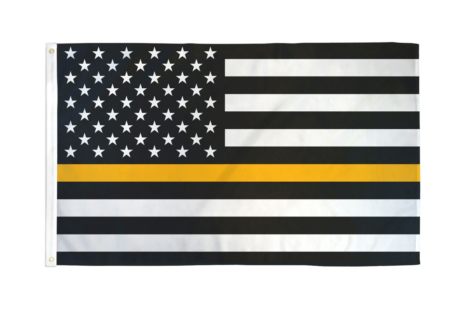 AZ FLAG - Usa Thin Gold Line Flag - 3x5 Ft - 100D Polyester United States Banner with Two Metal Grommets - Fade Resistant - Vivid Colors - 3' x 5' Feet - 150x90 Cm