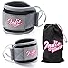 Padded Ankle Straps for Cable Machines by Indie Fitness - 2 Pieces - Soft Inner Padding - Includes Waterproof Carry Pouch - Holds up to 220 lbs