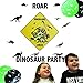 Dinosaur Decor: 2 in 1 Dinosaur Party Supplies and Dinosaur Room Decor for Boys. Decorate Entrance to Party or Kids Room with These Dinosaur Decorations. Includes Dino Sign and Dinosaurs Wall Decals