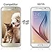 Galaxy S6 Screen Protector - KATIN [2-Pack] Tempered Glass (Front) and PET (Back) For Samsung Galaxy S6 (Not S6 Edge) 9H Hardness , Bubble-Free with Lifetime Replacement Warranty