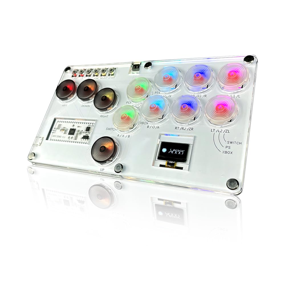 Photo 1 of ***(PARTS ONLY/ NON FUNCTIONAL)***
Youlong Leverless Arcade Stick SKY2040 Hitbox Controller for PS3/PS4/PC/Switch/Steam Controller Street Fight Gaming Keyboard with Turbo Function, Custom RGB Led Animation, Supprot Hot Swap & SOCD