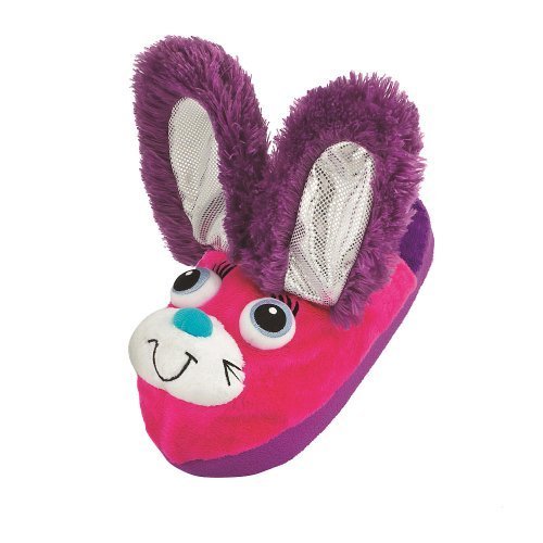 Stompeez Bunny Slippers With Personality! Purple / Pink, Medium Size 11.5-2