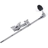 Seteol Cymbal Boom Arm Holder with Clamp L-Arm Rod Extension Arm Attachment | Cymbal Stand Mount with Bracket Holder for Drum Hardware Cymbal Stand Percussion Instrument Accessories (Long/33CM Arm)