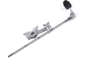Seteol Cymbal Boom Arm Holder with Clamp, L-Arm Rod with Bracket Holder Extension Arm Attachment, Cymbal Stand Mount for Drum