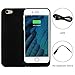 iPhone 6/6S Battery Charger Case - 3100mAh Cell Phone Battery Pack, Back Up Power Bank, Portable Charging Case for iPhone6 6S - MFI Apple Certified, Black
