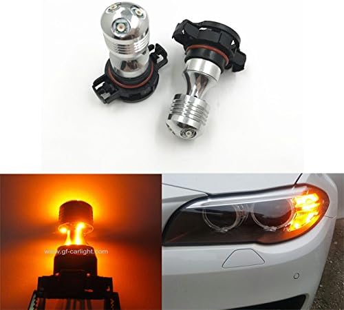 GFJMC 2 Pieces PSY24W Yellow 30w Led Bulbs PSY24W Before Flashing Audi A1 Certificated Error-free ODB