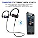 BLAGIS Bluetooth Wireless Running Headphones, Noise Cancelling Over Ear Headphones for Running, Work Out, Gym and Jogging, Waterproof IPX7 Bluetooth Headphones with Microphone and Neck Band