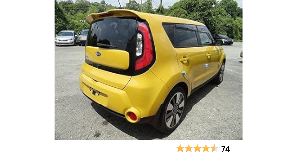 Amazon Com Accent Spoilers Spoiler For A Kia Soul Factory Style Spoiler 2014 2019 Inferno Red Paint Code Ajr Automotive