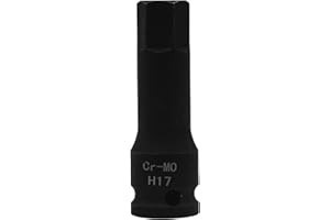 PENCK 17mm Impact Socket 1/2 Drive Allen Bit Socket, Hex Impact Bit Socket, Cr-Mo Steel