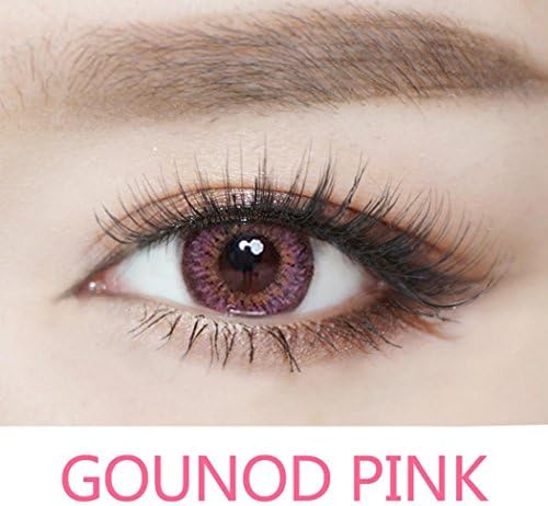Erholi Cosplay Large Diameter 5 Colors Eyes Color Contacts Lens Eyes Makeup Cosmetic Eye Shadow (1PC, Pink)