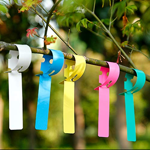 Colovis 200 PCS Plant Tree Tags Labels, Adjustable Waterproof Plant Tags, Wrap Around Hanging Plant Markers with Pen for Garden Plants Trees Greenhouse Supplies (21 X 2 cm)