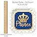 Big Dot of Happiness Royal Prince Charming with Gold Foil - Baby Shower or Birthday Party Dinner Plates (16 Count)