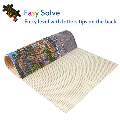 VONLUXE Jigsaw Puzzles 1000 Piece for Adults Puzzle for Adults & Kids Large Puzzle Game Toys Gift Romantic Night Puzzles Challenging Puzzle Game 27.5\