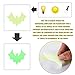 47Pcs Halloween Glow in The Dark Window Decals Luminous Stickers Glasses Stickers Bat Wall Stickers Night Glow Decals Halloween Theme Party Decoration
