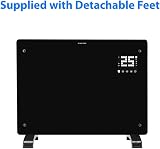 Devola 1.5kW Wifi Smart Glass Panel Heater Black DVPW1500B Lot 20 view 4