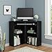 Ameriwood Home Caleb Corner Desk, Black Oak