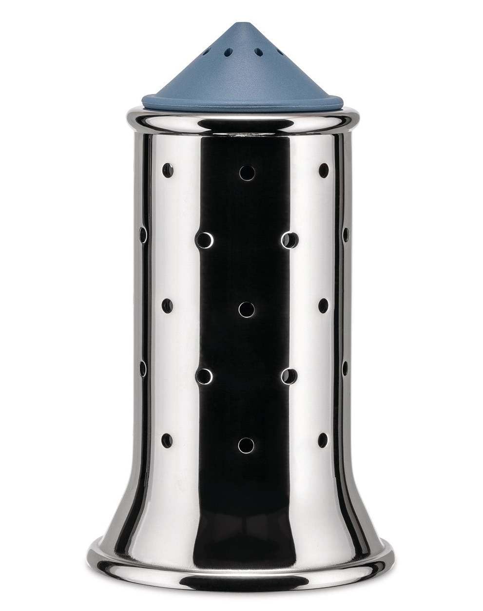 Alessi Salt Castor, Blue (MGSAL), 6.3cm diameter, 11.3cm high