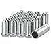 DPAccessories Chrome M14x1.50 Lug Nuts for Aftermarket Wheels - Closed End Duplex XL Spline Tuner - 51mm (2