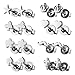 8 Pairs Assorted Wholesale Lot Cute Stainless Steel Stud Earrings, Hypoallergenic, Nickel-free, Lead-free (01. 4mm, Steel)