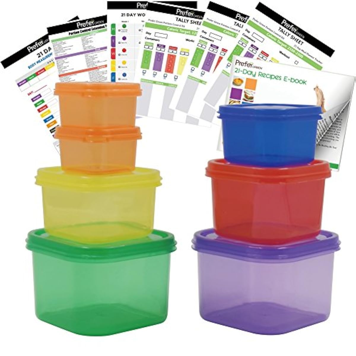 21 Day Fix Portion Control Containers Kit Beach Body Food Plan Weight