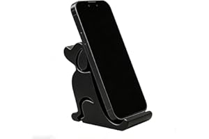 Cute Dog Phone Stand, Desk Cell Holder, Sturdy Dog Figurine Rack with Stable Base Design, Resin Phone Holder, Desk Rack with 