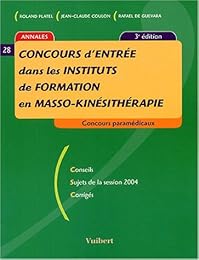 Concours d'entrée dans les instituts de formation en masso-kinésithérapie