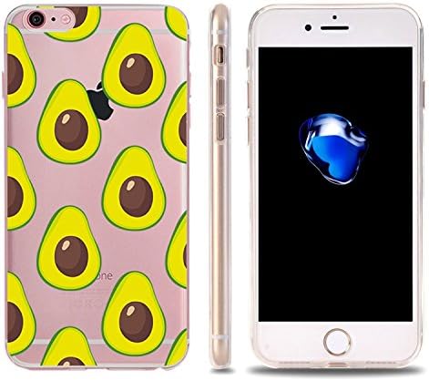 iPhone 6 Plus Case,iPhone 6S Plus Cover,Ticase [Ultra Slim Fit] Transparent Soft TPU Gel Silicone Case, Drop Resistance Anti-Scratch Cover Shockproof Bumper Case for iPhone 6 Plus / 6S Plus - Avocado