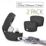 [Apple MFi Certified] Avantree 2 Pack iPhone Keychain Short Lightning Cable, Data Sync Charge Keyring Cord for iPhone X, 8, plus,7, 6s, 6 and All Apple iOS Devices