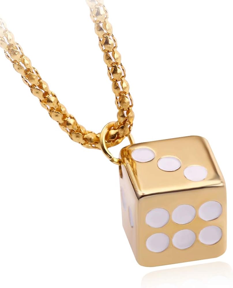 Dice necklace amazon Clearance