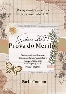 Livro Para Quem não Quer Estudar...: Prova do Mérito - Edição 2020 - Parte Comum