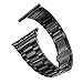 Apple Watch Band 42mm Stainless Steel, Swees iWatch Ultra Thin Slim Link with Metal Clasp for Apple Watch Series 3 , Series 2, Series 1, Sports & Edition Women Men, Space Gray