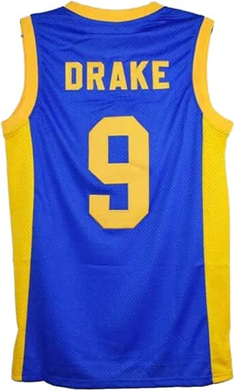 Amazon.com: Custom Men's Basketball Jersey Drake #9 Stitched Movie